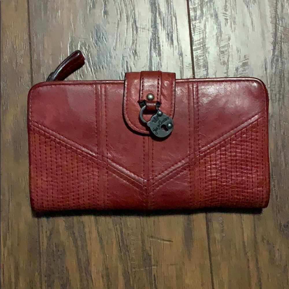 Elegant Red Leather Wallet